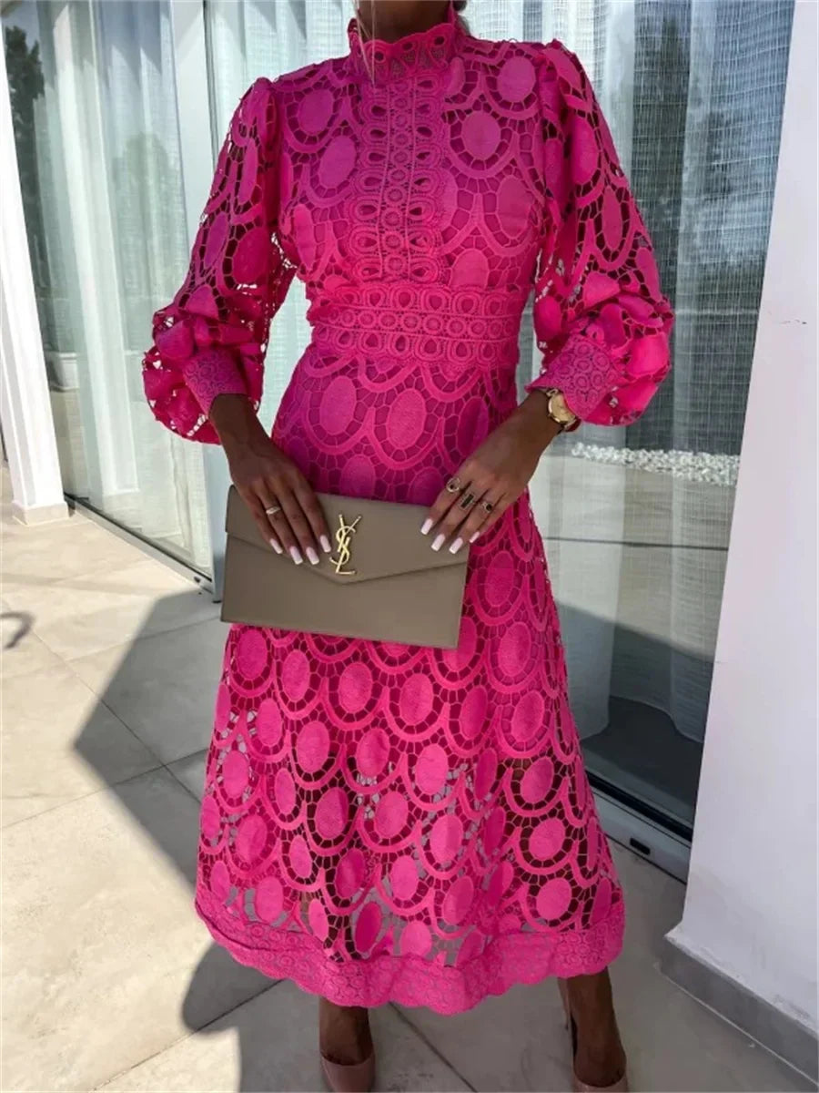 VESTIDO FLORENCIA™ ENCAJE ELEGANTE FRANCES