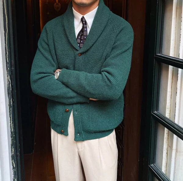 Cárdigan de punto con cuello chal de Bond Street