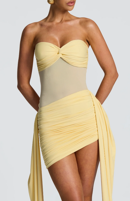 Vestido mini Fiorella - Negro