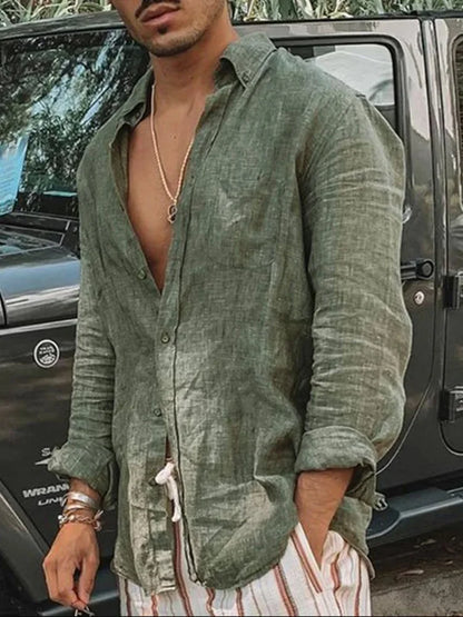 CAMISA MANGA LARGA HOMBRE INFORMAL SILAMODA™